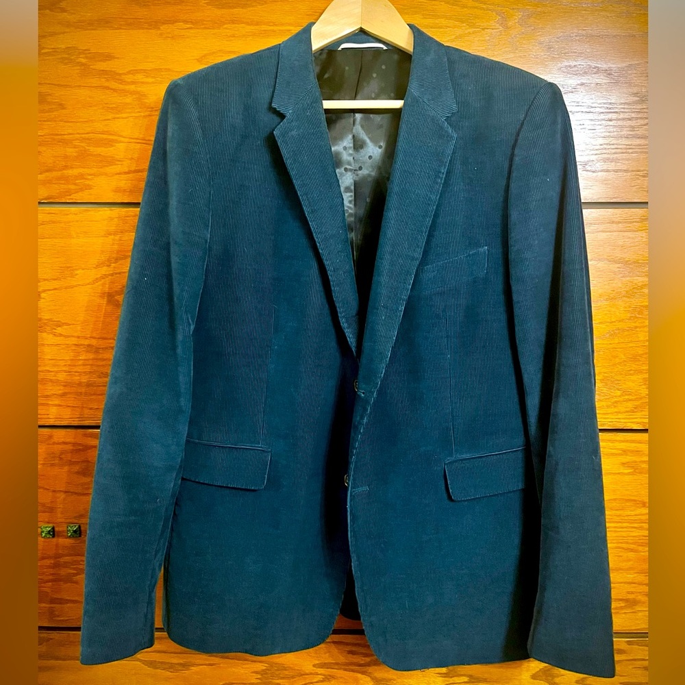 Men’s Blue Courderoy Jacket 44R